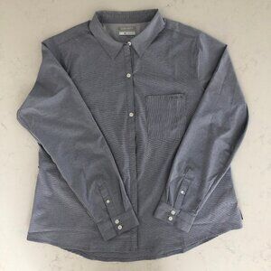 Columbia Performance Fishing Gear Lg Slv Omni Wick Shirt Blue Gray Sz XL NWOT